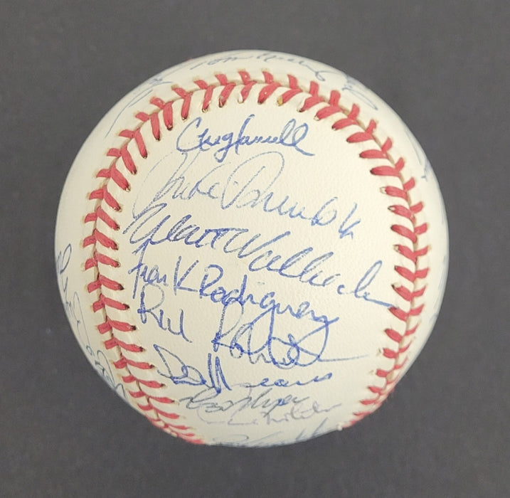 1996 Minnesota Twins Team Signed American League Baseball Beckett COA