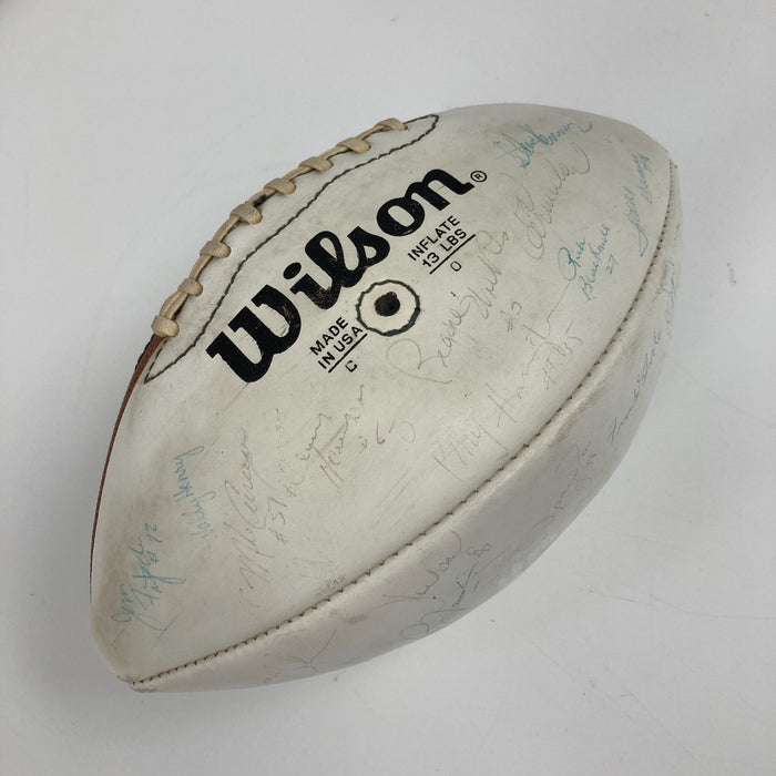 1982 Philadelphia Eagles Team Signed Wilson NFL Football Beckett COA