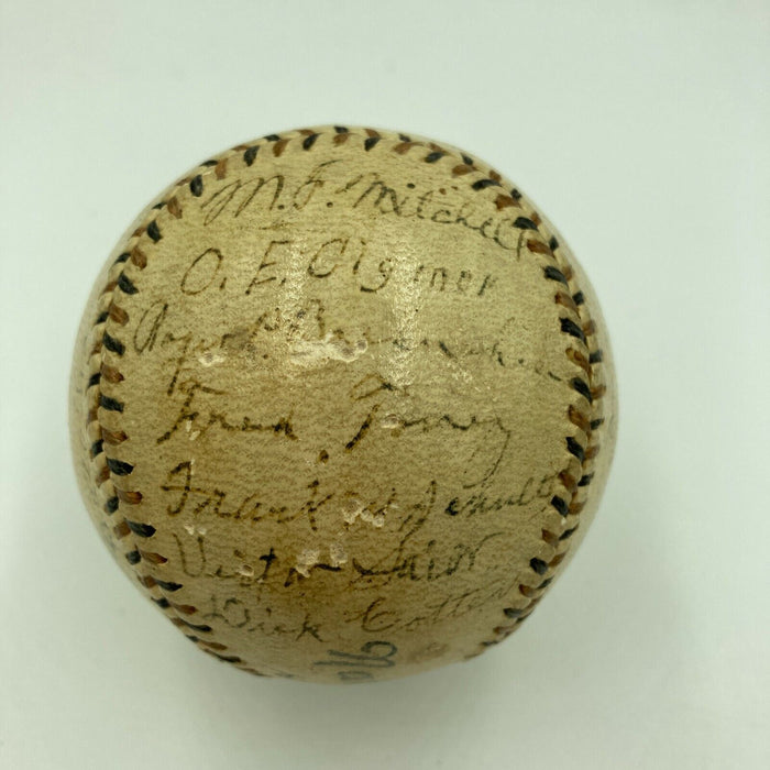 Historic 1913 Chicago Cubs Team Signed Baseball 26 Sigs Johnny Evers JSA COA