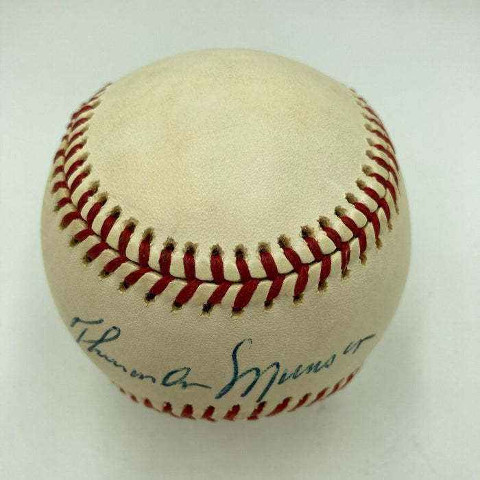 The Finest Thurman Munson Single Signed American League Baseball PSA DNA COA