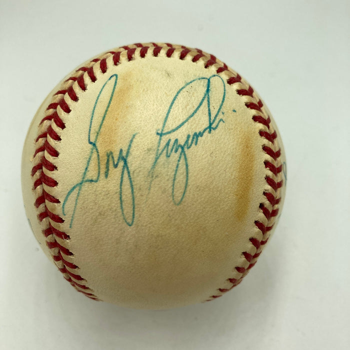 Mike Schmidt Steve Carlton Pete Rose Signed 1980 World Series Baseball JSA COA