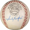 Beautiful Joe Medwick Sandy Koufax Don Drysdale Signed Baseball PSA DNA