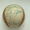 Satchel Paige Roger Maris Stan Musial HOF Legends Signed 1960's Baseball Beckett