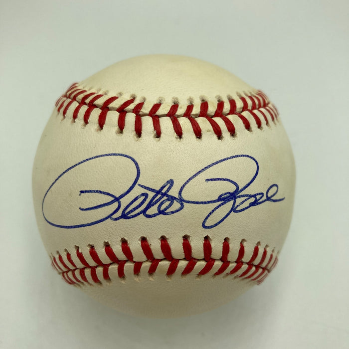 Nice Pete Rose Signed Official National League Baseball JSA COA