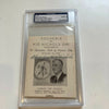 Charles Kid Nichols Signed Kid Nichols Day Baseball Card PSA DNA Graded 9 MINT