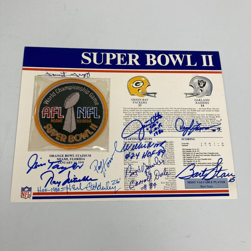 1967 Green Bay Packers Super Bowl Champs Team Signed Commemorative Patch JSA COA