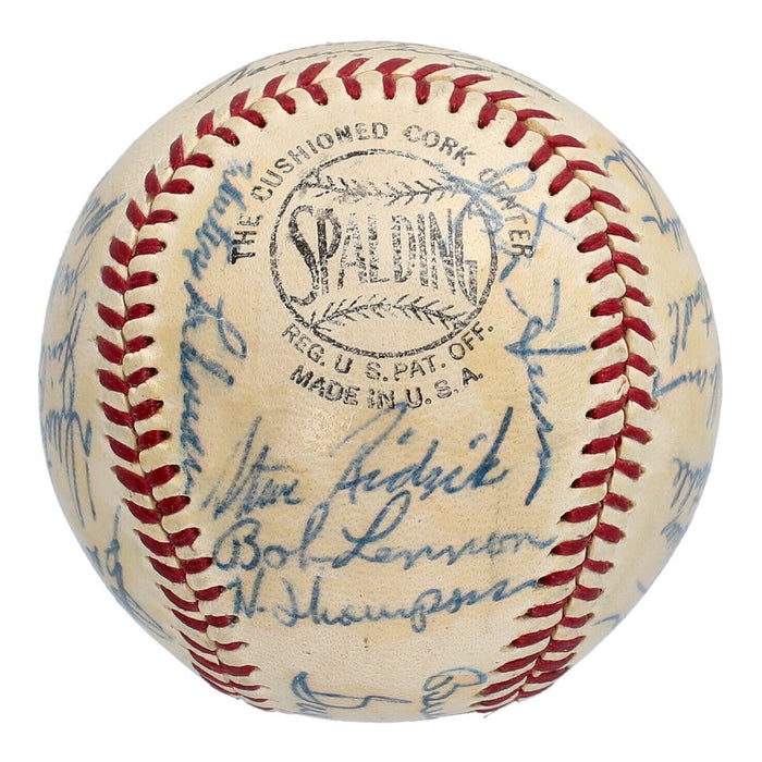 Willie Mays 1956 New York Giants Team Signed National League Baseball JSA COA