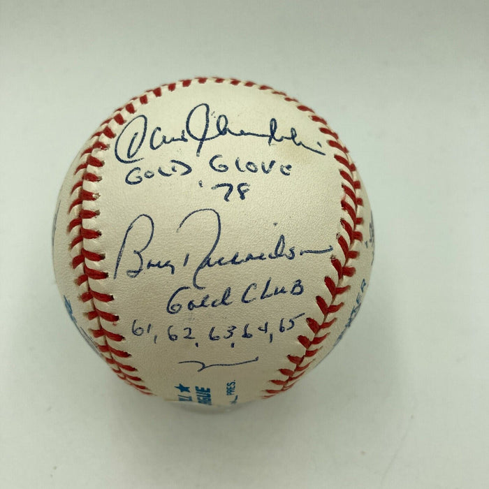 Extraordinary Mickey Mantle 536 HR's Yankees Gold Glove Signed Baseball PSA DNA