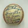 Stunning 1955 Hall Of Fame Induction Signed Baseball 25 Sigs Jimmie Foxx JSA COA