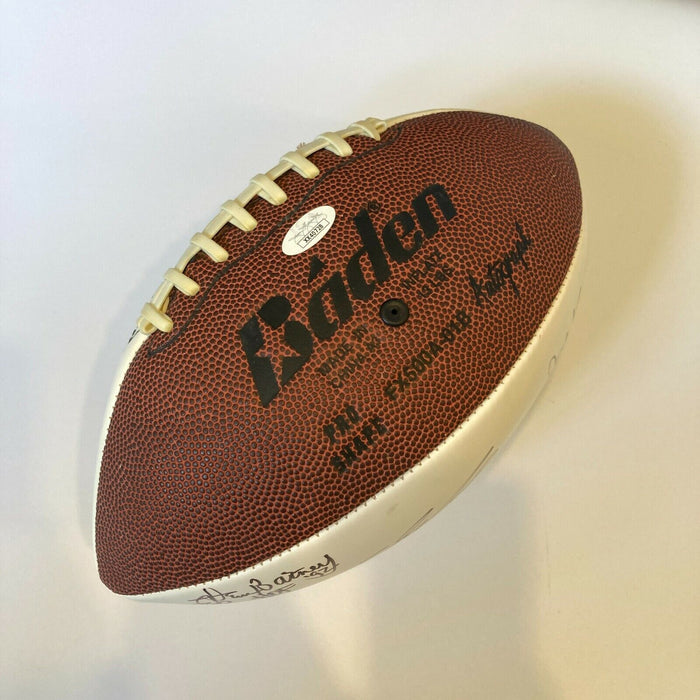 2005 Super Bowl Signed Football Dan Marino Gene Hackman Jack Kemp John Mccain