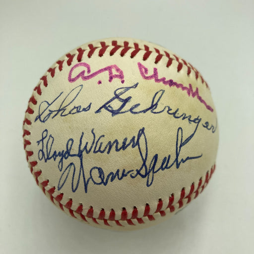 1970's HOF Multi Signed Baseball Red Ruffing Ernie Banks Earl Averill JSA
