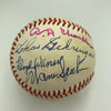 1970's HOF Multi Signed Baseball Red Ruffing Ernie Banks Earl Averill JSA