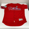Juan Samuel Game Used 2017 Philadelphia Phillies Majestic Jersey MLB Authentic
