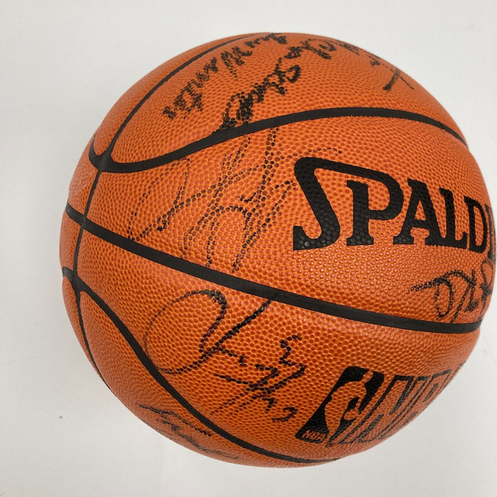 1997-98 Chicago Bulls NBA Champs Team Signed Game Basketball The Last Dance JSA