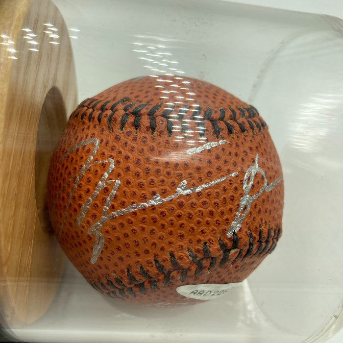 Michael Jordan Signed Nike Basketball Style Baseball Upper Deck UDA & Beckett