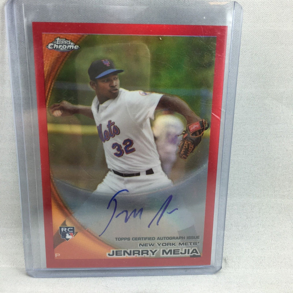 Jenrry Mejia Topps Chrome Red Refractor #D /25