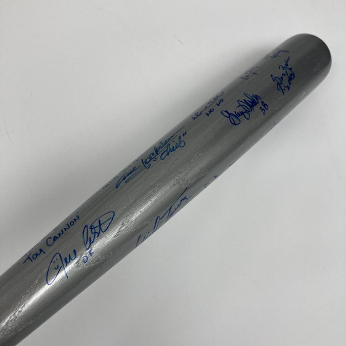 1977 New York Yankees World Series Champs Team Signed Bat 22 Sigs JSA COA