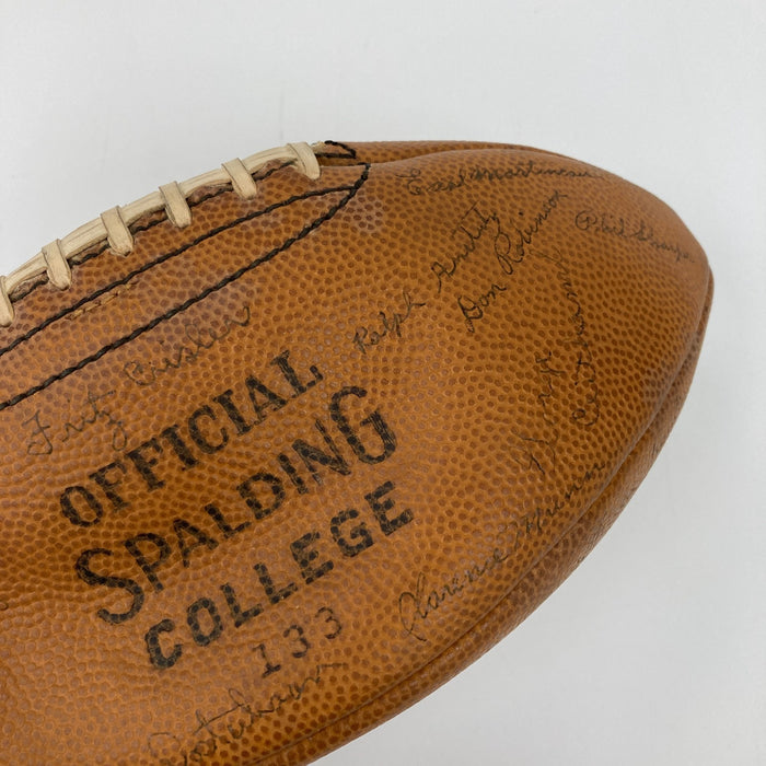 1941 University of Michigan Wolverines Team Signed Spalding College Football JSA