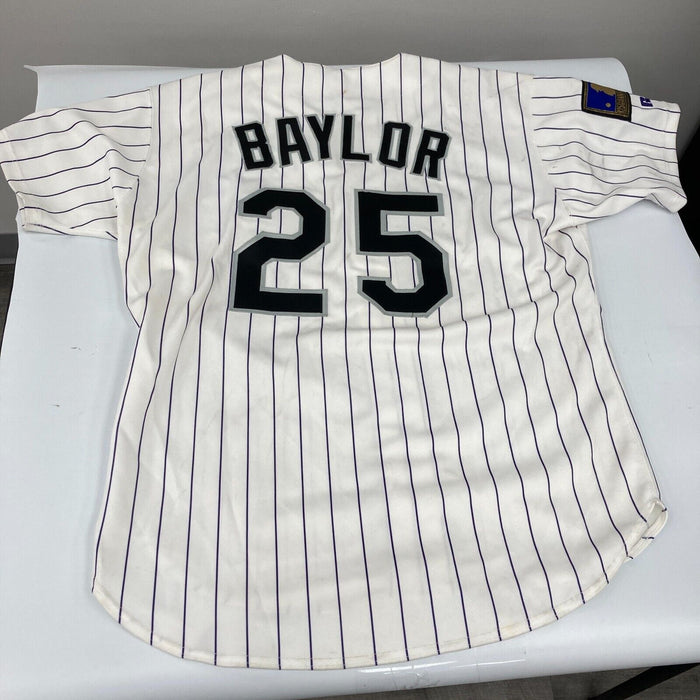 1994 Colorado Rockies Team Signed Don Baylor Game Used Jersey JSA COA