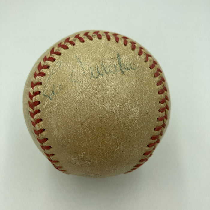 Ed Barrow Sweet Spot Hall Of Fame Signed Baseball Dec. 1953 Beckett COA RARE