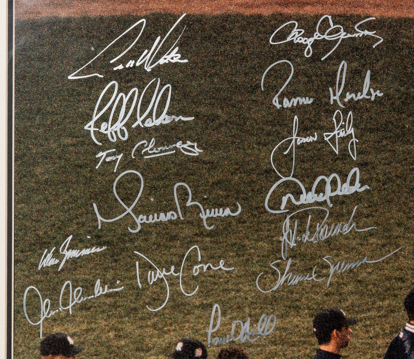 1998 New York Yankees World Series Champs Team Signed Huge 28x38 Photo JSA COA