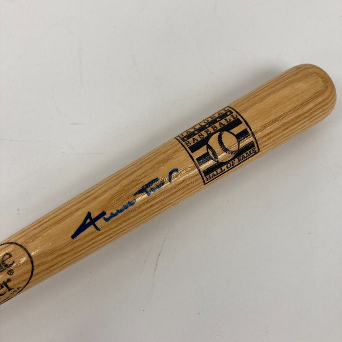 Willie Mays Signed Louisville Slugger Hall Of Fame Mini Baseball Bat PSA DNA