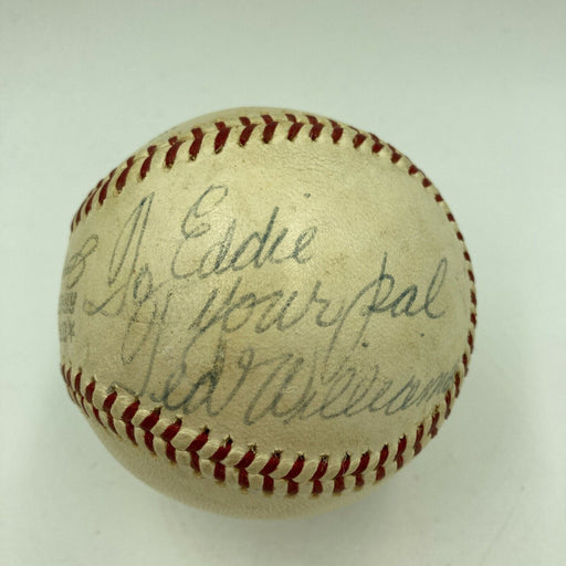 Ted Williams Signed Vintage 1960's American League Joe Cronin Baseball JSA COA