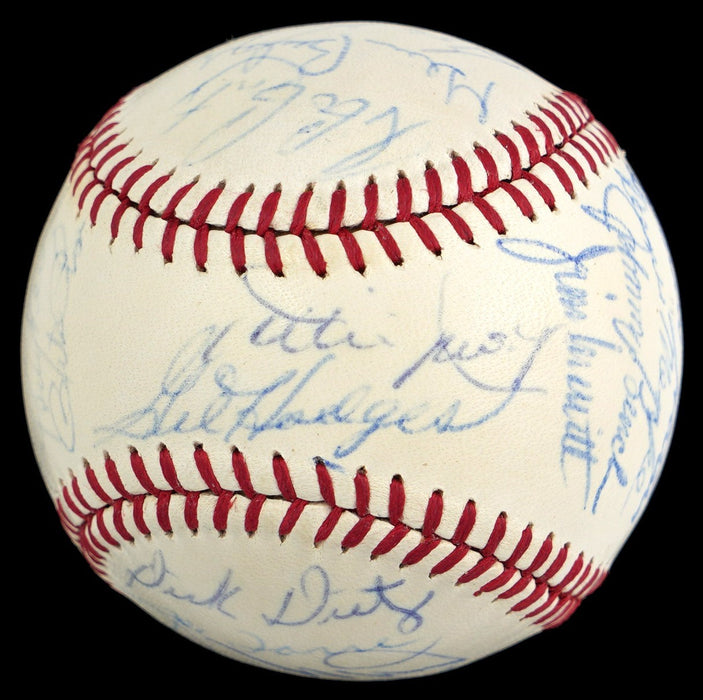 1970 All Star Game Team Signed Baseball Roberto Clemente Willie Mays JSA COA
