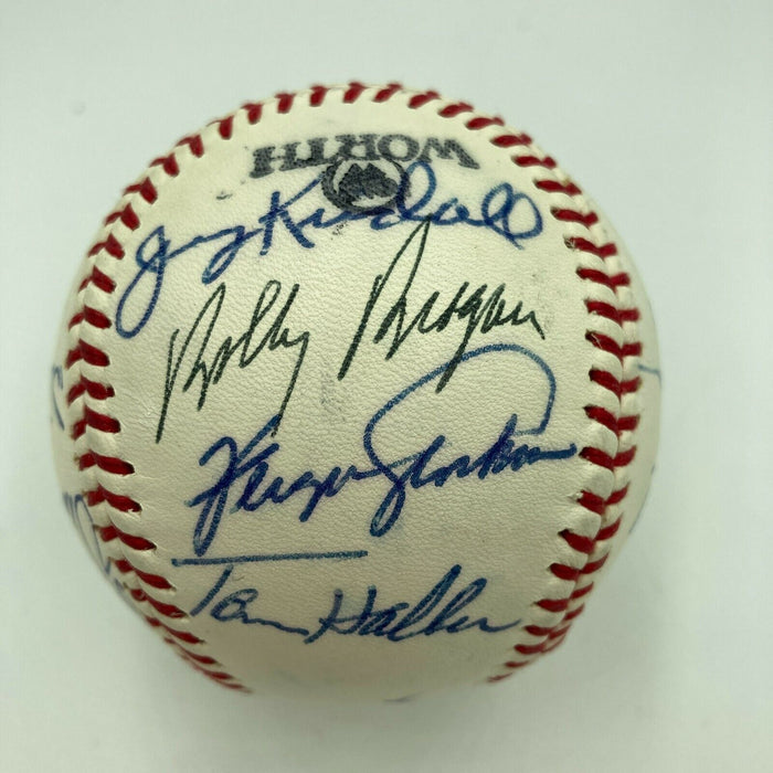 Sandy Koufax Tom Seaver Signed Cracker Jack Old Timers Game Baseball Beckett COA