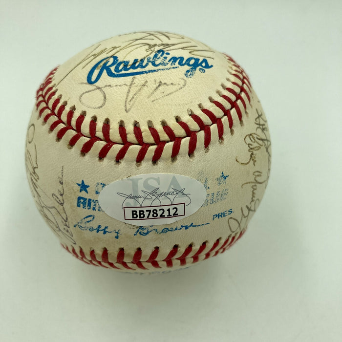 1993 Seattle Mariners Team Signed Baseball With Ken Griffey Jr. JSA COA