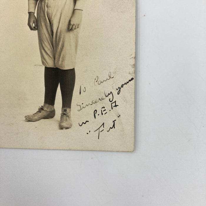 Early 1900's Signed Baseball Postcard Card Auto