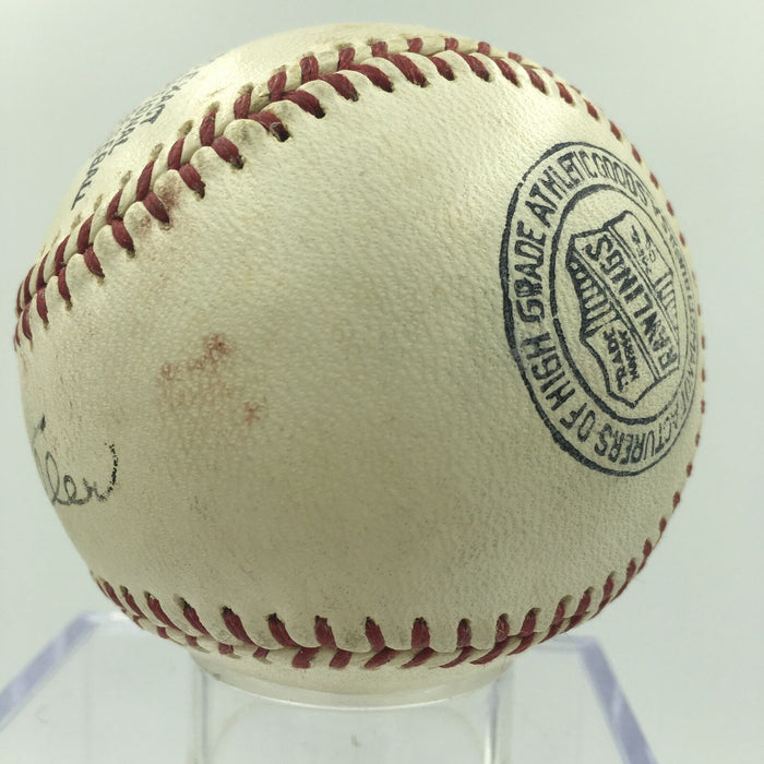 Vintage 1940's PLaying Days Charlie Keller Single Signed Baseball PSA DNA