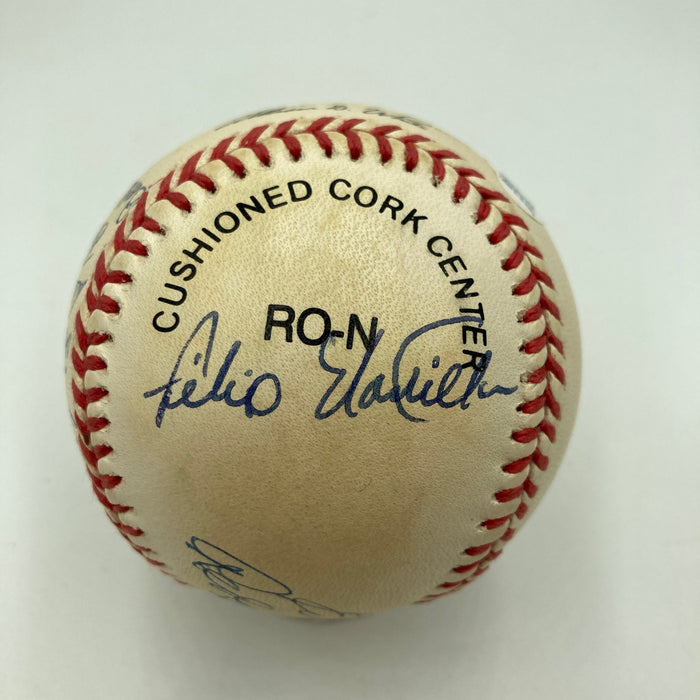 1957 Milwaukee Braves World Series Champs Team Signed Baseball JSA COA