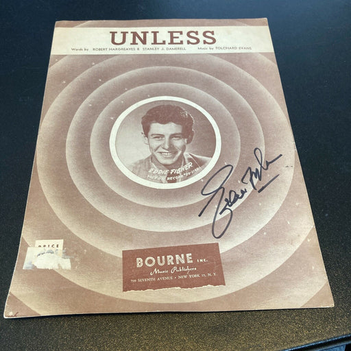 Eddie Fisher Signed Autographed Vintage 1950's Program
