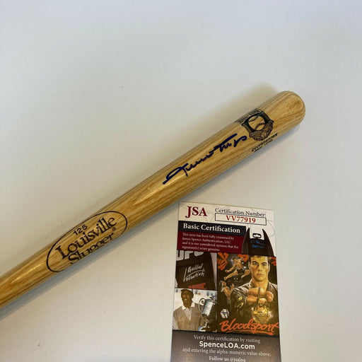 Beautiful Willie Mays Signed Hall Of Fame Mini Baseball Bat With JSA COA