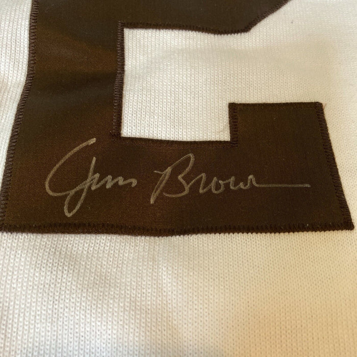 Jim Brown Signed Authentic 1964 Cleveland Browns Game Model Jersey JSA COA