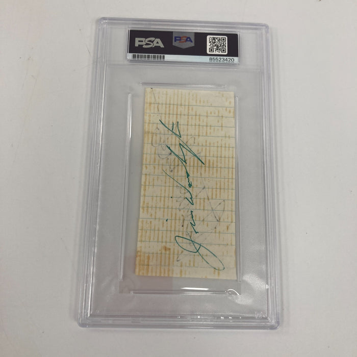 Pete Maravich "Pistol Pete" Signed Cut Signature Auto PSA DNA Certified
