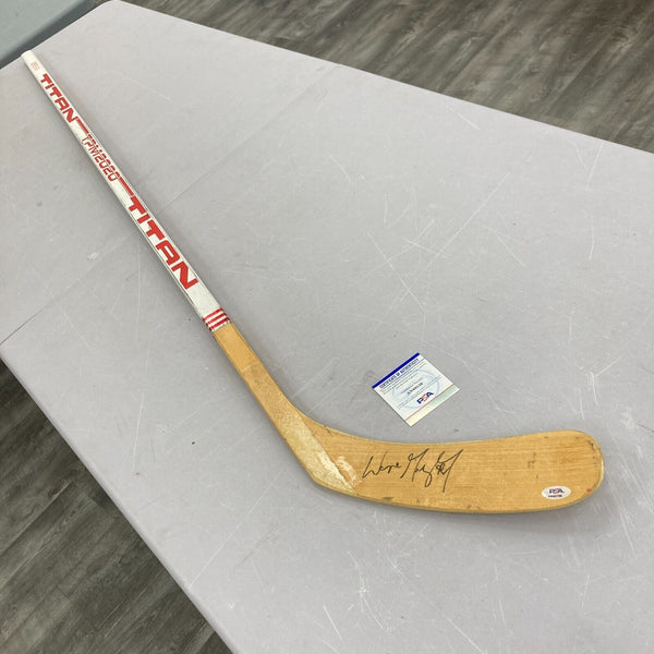 Wayne Gretzky Signed 1980's Titan Game Model Hockey Stick PSA DNA COA