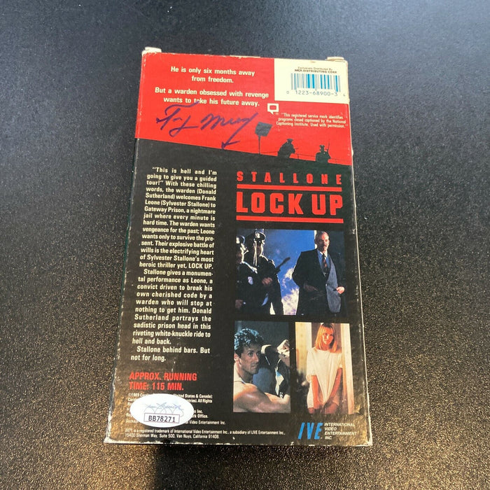 Sylvester Stallone Signed Autographed Vintage Lockup VHS Movie With JSA COA
