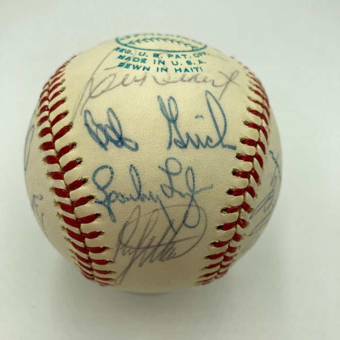1976 American League All Star Game Team Signed Baseball Thurman Munson JSA COA