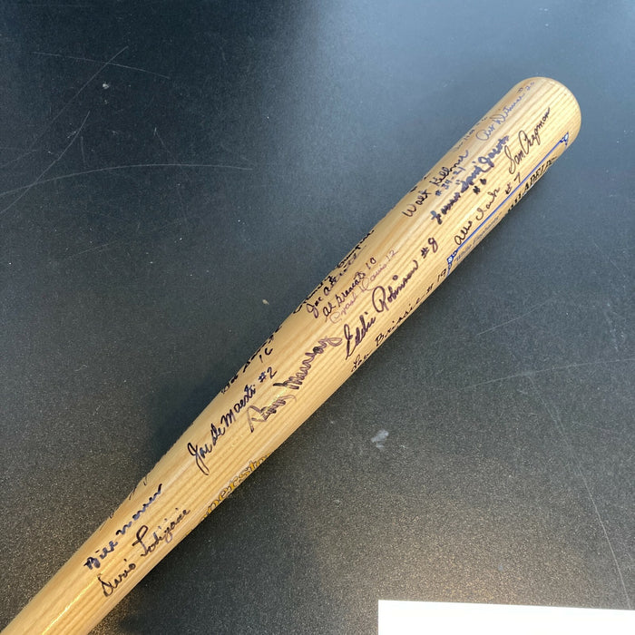 Rare Philadelphia Athletics A's Legends Bat With 25+ Signatures JSA COA