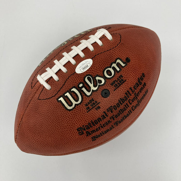 Jim Brown Hall Of Fame 1971 Signed Wilson Game Football JSA Graded 9 MINT