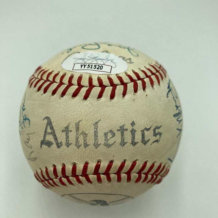 1973 Oakland A's Athletics World Series Champs Team Signed Baseball JSA COA