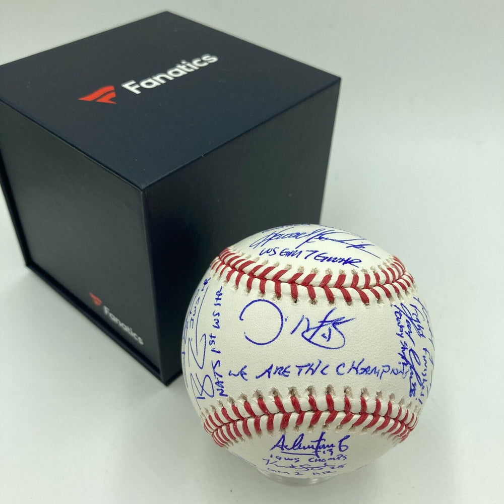 2019 Washington Nationals World Series Champs Team Signed Baseball Fanatics Holo