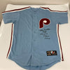 Steve Carlton Signed Heavily Inscribed STATS Philadelphia Phillies Jersey