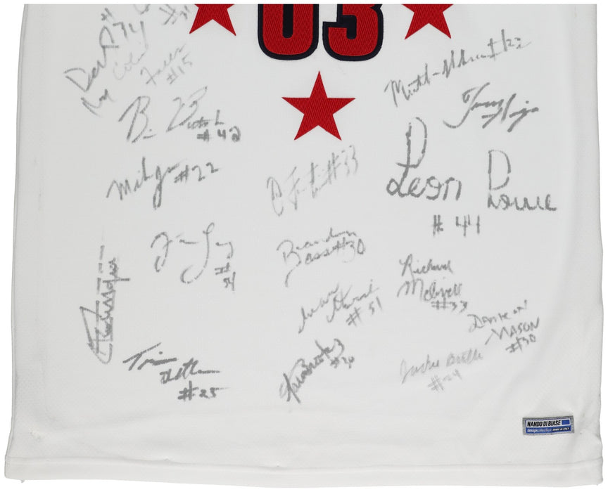 Lebron James Pre Rookie 2003 All American Team Signed Authentic Jersey PSA DNA