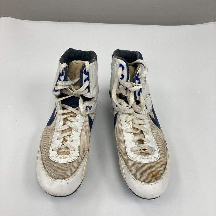 Troy Aikman Signed Dallas Cowboys 1990's Game Used Cleats Sneakers JSA COA