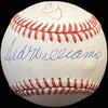 Mickey Mantle Joe Dimaggio Ted Williams Signed Baseball PSA DNA 8.5 MINT