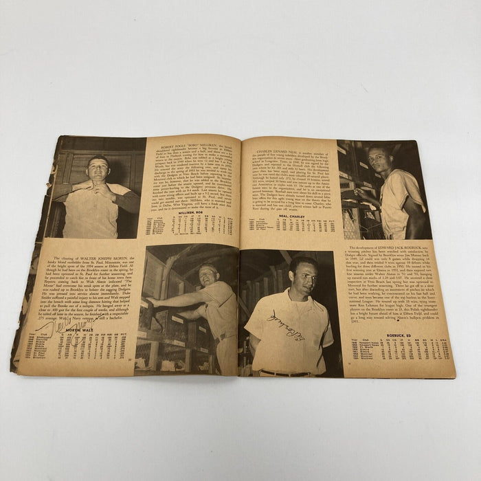1955 Brooklyn Dodgers W.S. Champs Team Signed Yearbook Jackie Robinson JSA COA