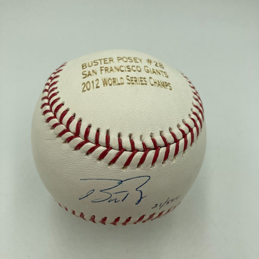 Buster Posey Signed Major League Baseball 2012 W.S. Champs MLB Authenticated